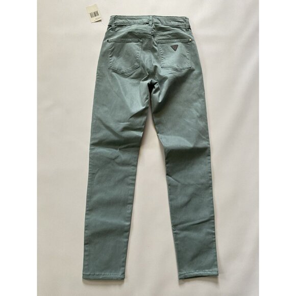 Guess Women’s Pastel Sexy Curve Mid Rise Skinny Jeans Dusty Teal Size 27 - Picture 10 of 12